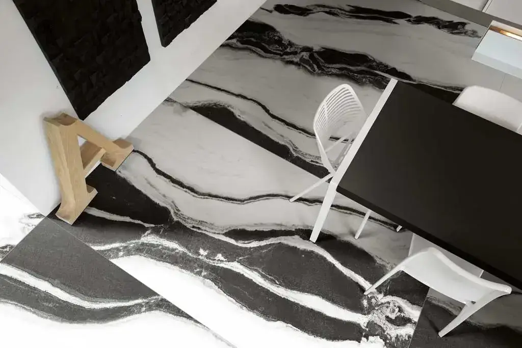 Интерьер Floor Gres B&w marble - 7