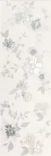 DECO&MORE 25X75 FLOWER WHITE