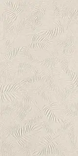 3D Wall Carve Leaf Ivory 40x80