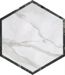 ROMA DECO ESAGONO STATUARIO GRAFITE