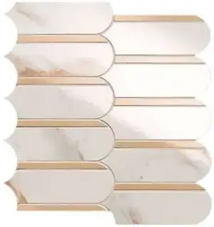 ROMA GOLD CALACATTA ORO/ONICE MIELE ARCHS MOSAICO