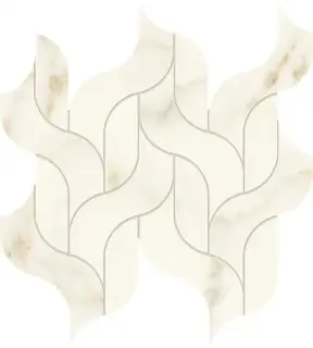 Marvel Calacatta Apuano Mosaico Waterfall Lappato