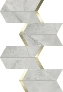 Marvel Grey Cloud Mosaico Chevron Lappato