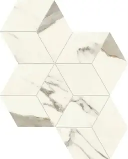 Marvel Calacatta Sublime Mosaico Esagono Silk