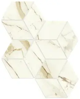 Marvel Calacatta Imperiale Mos. Esagono Lapp