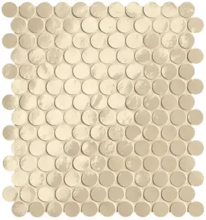 GLIM BEIGE ROUND MOSAICO BRILLANTE