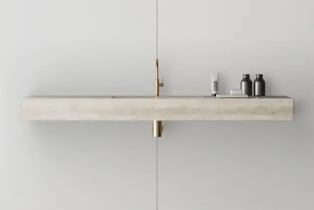 MIRAGE JOY Столешница коробчатой формы с 1 встроенным умывальником, EY07