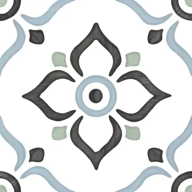 HARMONY TANGER BLUE GARDEN 12.3х12.3 Q-39