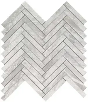 Marvel Bardiglio Grey Herringbone Wall