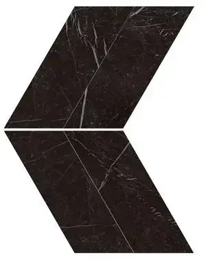 Marvel Nero Marquina Chevron Lappato