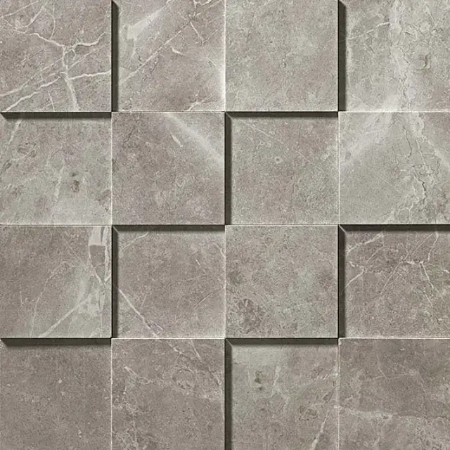 Marvel Grey Fleury Mosaico 3D