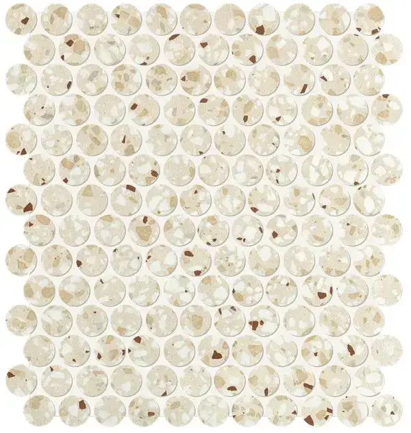GLIM GEMME BEIGE ROUND MOSAICO MATT