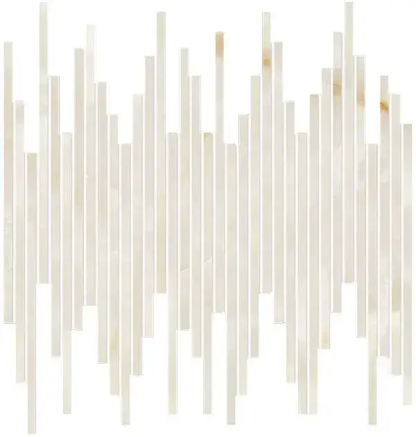 GEMME BIANCO TRATTI MOSAICO BRILLANTE