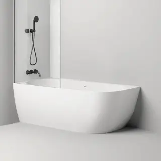 Salini Sofia Corner Left Ванна угловая 170х85х59см., Sx, с дон кл &quot;Up&Down&quot;, сифон, слив-пер, материал: S-Stone, цвет: белый матовый