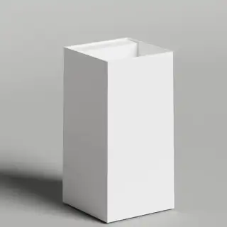 Salini Armonia Square Top Раковина напольная 45х45х90см, без отв. под смеситель, слив в стену, выпуск D 503, сифон, мат-л: S-Sence, цвет: белый глянцевый