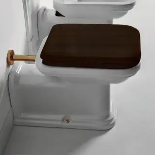 Kerasan Waldorf Унитаз 65х37см., напольный, пристенный, &quot;Prolungato&quot;, цвет: белый