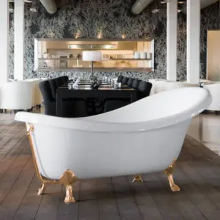 Knief Victorian Ванна отдельностоящая 174.5х83хh81/65см с 4-мя латунными ножками &quot;лапа льва&quot;
