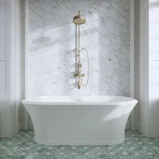 Devon&Devon Kalos Ванна отдельностоящая из материала WHITE-TEC 170х60х88,1 см, цвет белый