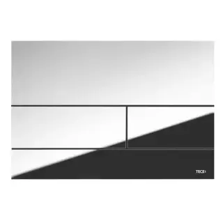 TECEsquare II, панель смыва с двумя клавишами металлическая, цвет: хром глянцевый