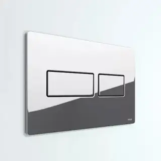 TECEsolid Панель смыва с двойной системой смыва для унитаза, цвет: хром глянцевый