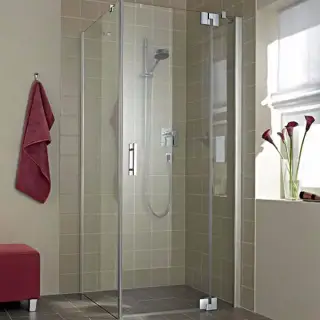 Kermi Filia XP Душевой угол одностворчатая дверь + боковая стенка FX 1WR+TWD 90х80x200см., серебро+klar