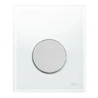 TECE TECEloop Urinal Панель смыва для писсуара, стекло белое, цвет: хром матовый