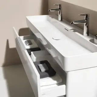 Laufen VAL Раковина 120х42х11.5 см, 2 отв., цвет: белый