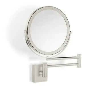 Decor Walther SP 28/2/V Косметическое зеркало 17см, подвесное, увел. 5x, цвет: никель сатинированный