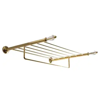 3SC Boheme Полочка 50х40см, с полотенцедержателем , цвет: золото 24к. opaco
