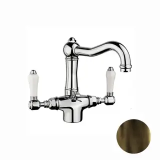 Nicolazzi P.m. Blanc Смеситель для раковины на 1 отверстие, цвет: тёмная бронза