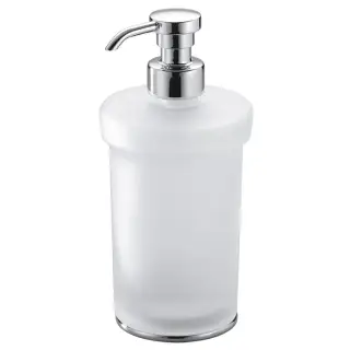 Colombo Link Дозатор для жидкого мыла, цвет: хром/матовое стекло