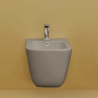 Kerasan Tribeca Биде подвесное 54х35см, c 1 отв под смеситель, c креплением WB9N, цвет: Nocciola