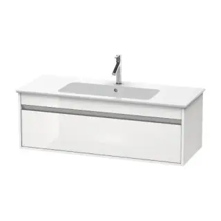 Duravit Ketho Тумба подвесная, 120x47.5х41 , с раковиной и 1 ящиком, цвет: белый глянцевый