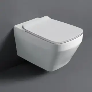 Simas Baden Baden Унитаз подвесной, 56х36см., безободковый, с сиденьем, цвет: белый матовый