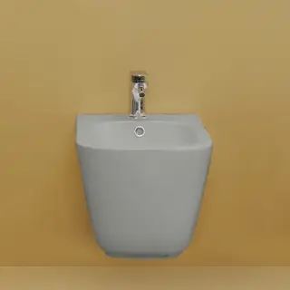 Kerasan Tribeca Биде подвесное 54х35см, c 1 отв под смеситель, c креплением WB9N, цвет: Grigio matt