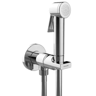 Bossini Paloma Apice Гигиенический душ со смесителем, лейкой, держателем и шлангом 125см., цвет: хром