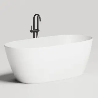 Salini Sofia Light Ванна отдельностоящая 165х75х60см, без отверстия под перелив, материал: S-Sense, цвет: белый глянцевый