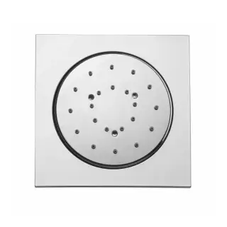 Bossini Cubic Reg Форсунка для душа 10х10см., настенная, поворотная, цвет: хром