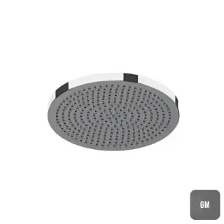 Almar Velvet Верхний душ 23.2х23.2см., настенный, Velvet Rain, цвет: Gun Metal Brushed PVD