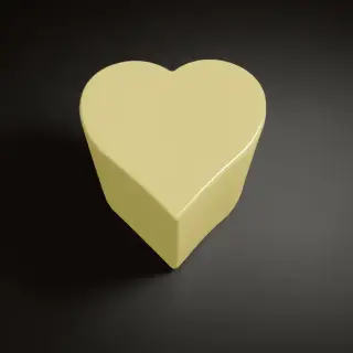 Kerasan Artwork Столик декоративный на стальной основе &quot;CUORI&quot;, 50х50х41 см, напольный, цвет: золото