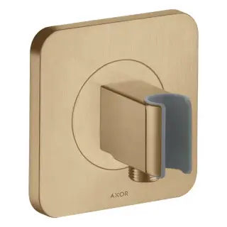 Axor ShowerSelect Вывод воды с клапаном и держателем ручного душа, ½’, цвет: шлифованная бронза