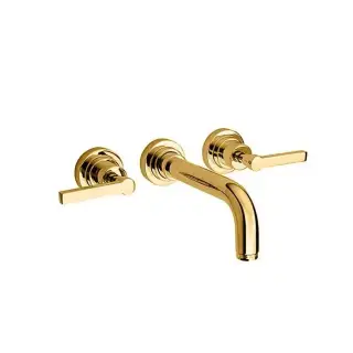 Nicolazzi Mac Kinley 05 Смеситель встраиаемый для раковины на 3 отверстия, с встр. частью, излив:190мм, цвет:  золото