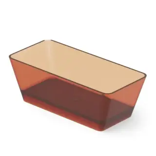 Dea Design Modern Ванна 150х68х56см., отдельностоящая, Glasstech, прозрачная смола, цвет: Sunset R1