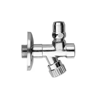 Gattoni Accessori Угловой вентиль с фильтром 1/2&quot;x3/8&quot; без цангового зажима, цвет хром