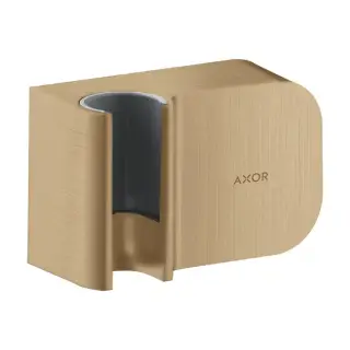Axor One Шланговое подсоединение, с держателем ручного душа, цвет: шлифованная бронза
