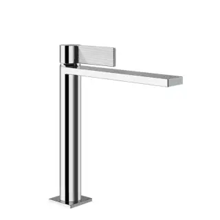 Gessi Inverso Rigato Смеситель для раковины, 1 отв., с донным клапаном &quot;Stop&Go&quot;, цвет: хром