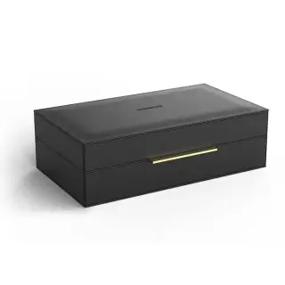 Decor Walther Brownie BOX L Коробка универсальная 30х18х9.5см., искусственная кожа, цвет: черный