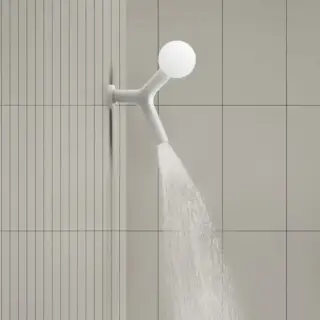 Antonio Lupi Apollo Верхний душ Ø45 мм., с LED подсветкой, настенный монтаж, цвет: белый матовый