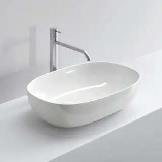 NOORTH milldue edition Раковина 60.5х38.5х14.5 см, без отв., накладная, цвет: белый