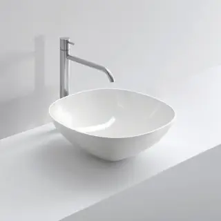 NOORTH milldue edition Раковина 42.5х42.5х14.5 см, без отв., накладная, цвет: белый